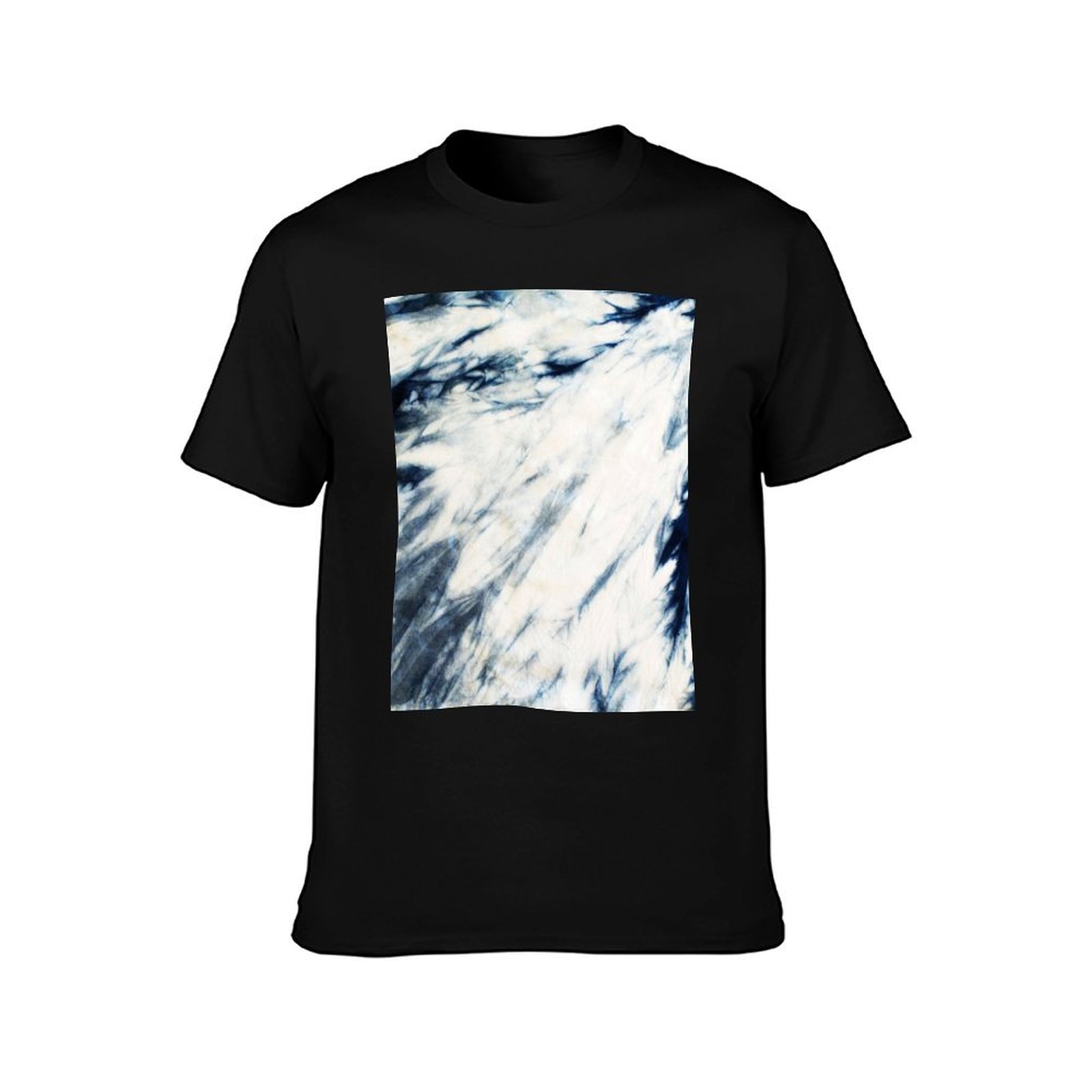 織り染めのインディゴ大理石模様Tシャツ。伸縮性に優れたスポー - Shibori Tie Dye のレビューと価格