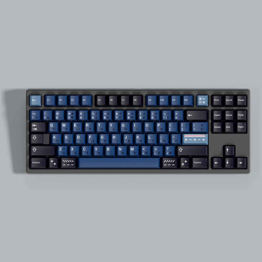 PBT GMK インディゴキーキャップセット英語日本語キーキ - Indigo Dye Kit のレビューと価格