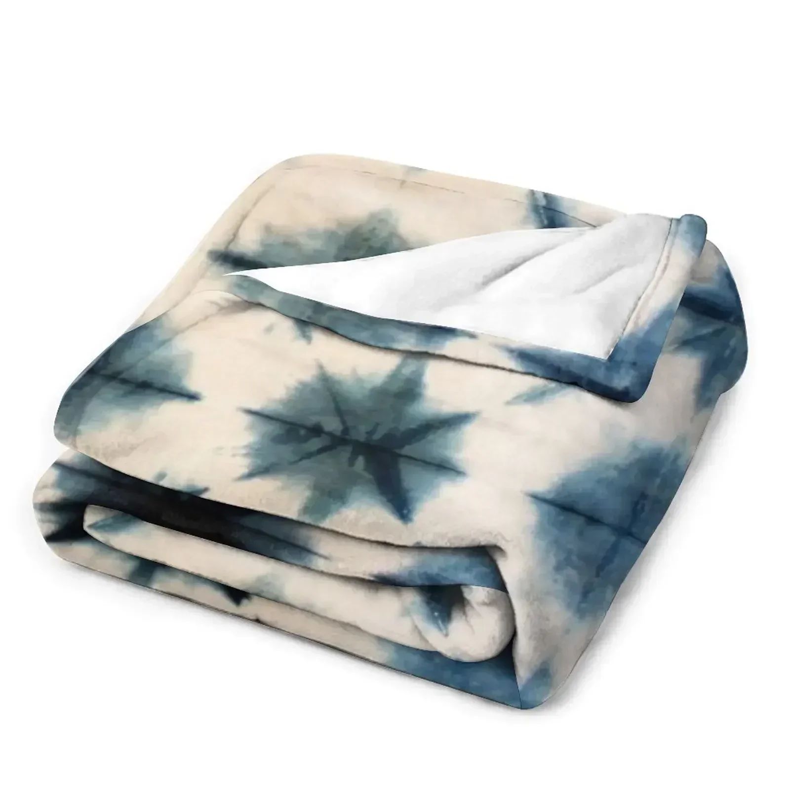 絞り染め、藍染め、おしゃれなブランケット、ソファ用の重みのあ - Shibori Tie Dye のレビューと価格